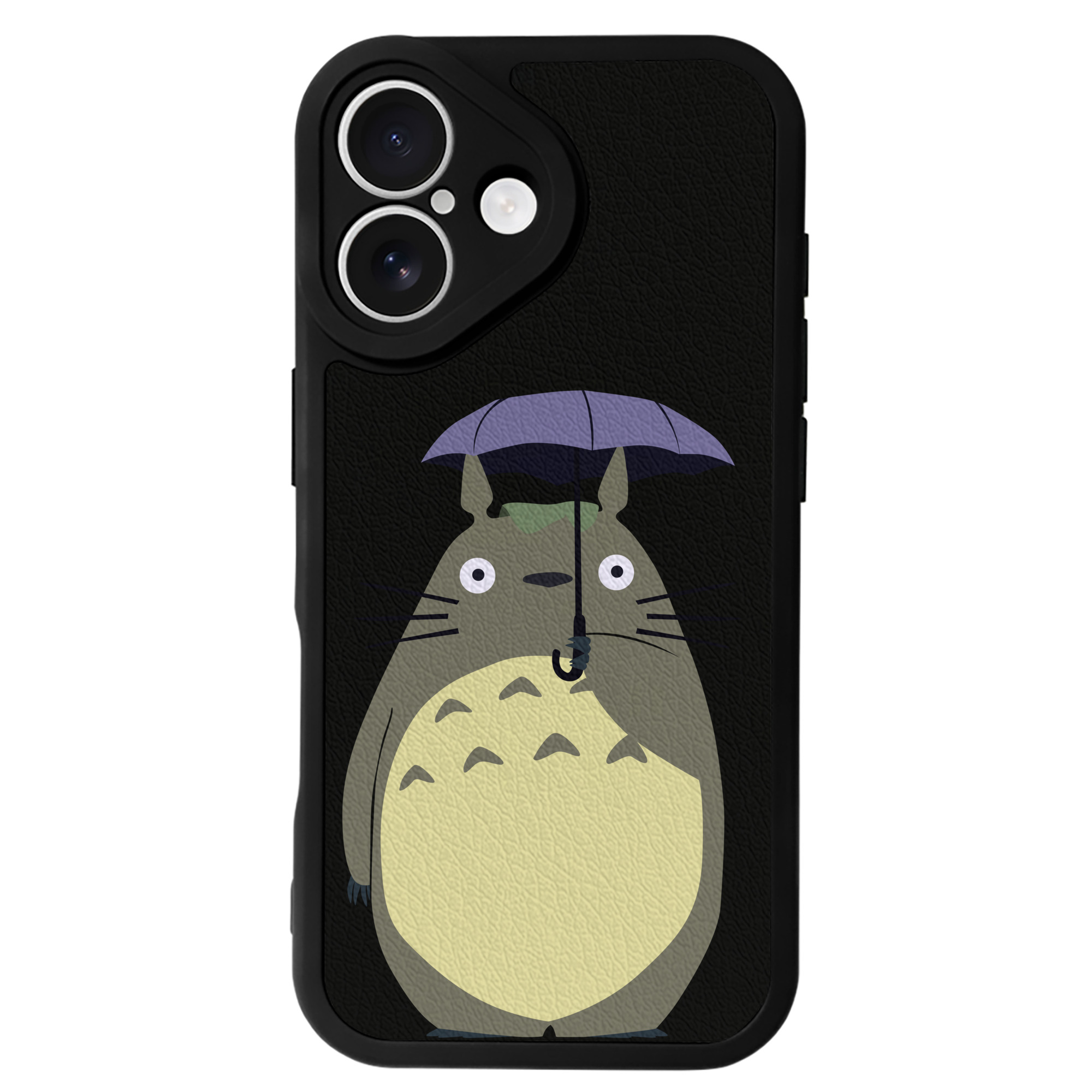 （画像用） となりのトトロ 草壁メイ 草壁サツキ My Neighbor Totoro Satsuki Kusakabe Mei Kusakabe 【iPhone 16シリーズ対応】シリコンスマホケース（レザー調） 材質：シリコン
